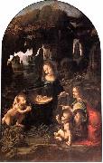 LEONARDO da Vinci Virgin of the Rocks Sweden oil painting reproduction
